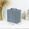 KAMIER Jewelry Box for Women, 6-Layer Large Jewelry Organizer Box