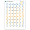 Moon Phases Lunar Cycle Planner Stickers/54 Fun Vinyl Stickers (1/2”)/Celestial