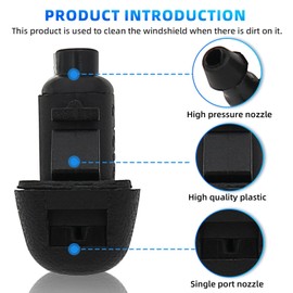 Pack of 2 Wiper Washer Nozzles Compatible with Honda Pilot 2009 2010 2011 2012 2013 2014 2015 Front Windshield Washer Fluid Jet Nozzle Replaces 76810-SZA-A01ZA