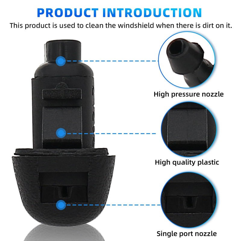 Pack of 2 Wiper Washer Nozzles Compatible with Honda Pilot
