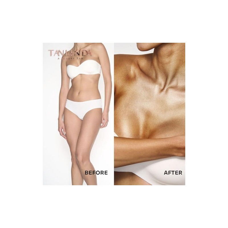 Tanlinda Instant Gloss, Crema hidratante con Efecto Bronceado Instantáneo, 200ml,