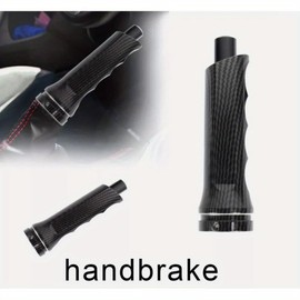 HOCSTONE Universal Carbon Fiber Aluminum High Performance Car Handle Hand Brake Sleeve, Fits Most Vehicles， Enhances Interior Style & Protection