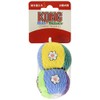 Kong Dog Toy, Dot & Daisy Plush Balls, Pack of
