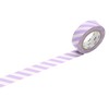 mt Masking Tape 1P"Stripe Lilac 2" Washi Masking Tape -