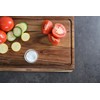 Dexas Angled Acacia Wood Cutting Board with Well, 15 x
