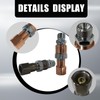 Upgraded Brass Oxy Acetylene Torch Quick Connect Fittings Sets,2PCS with