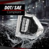 CROSSDESIGN Switchback LED Fog Lights w/Switch & Bezel Compatible with