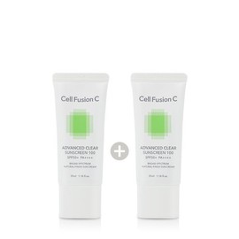 Cellfusion C 셀퓨전씨 어드밴스드 클리어 썬스크린 100 35ml(SPF50+) 2개 Cell Fusion C Advanced Clear Sunscreen 100 35ml (SPF50+) 2 pieces