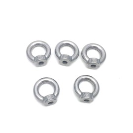 Antrader 10pcs 304 Stainless Steel Ring Shape M8 Lifting Eye Threaded Nut