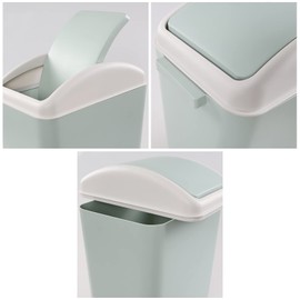 Ggbin 16 L Swing Lid Trash Cans, Plastic Kitchen Garbage Can
