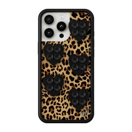 Wildflower Cases - Mini Black Heart Stickeez, Compatible with Apple iPhones | Black Trendy Cute Viral - Durable, Easy to Attach, Lightweight, Reusable, Double-Sided Suction, Women-Owned Small Business