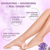 Bluemega Máscara Exfoliante para Pies, 2 Piezas, Púrpura