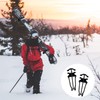 Cross Country Skis and Poles Holder, Universal Ski Pole Clips