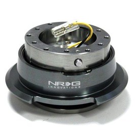 NRG SRK-280GM Gen 2.8 Steering Wheel Quick Release Kit Gun Metal Body & Dimond Cut Ring