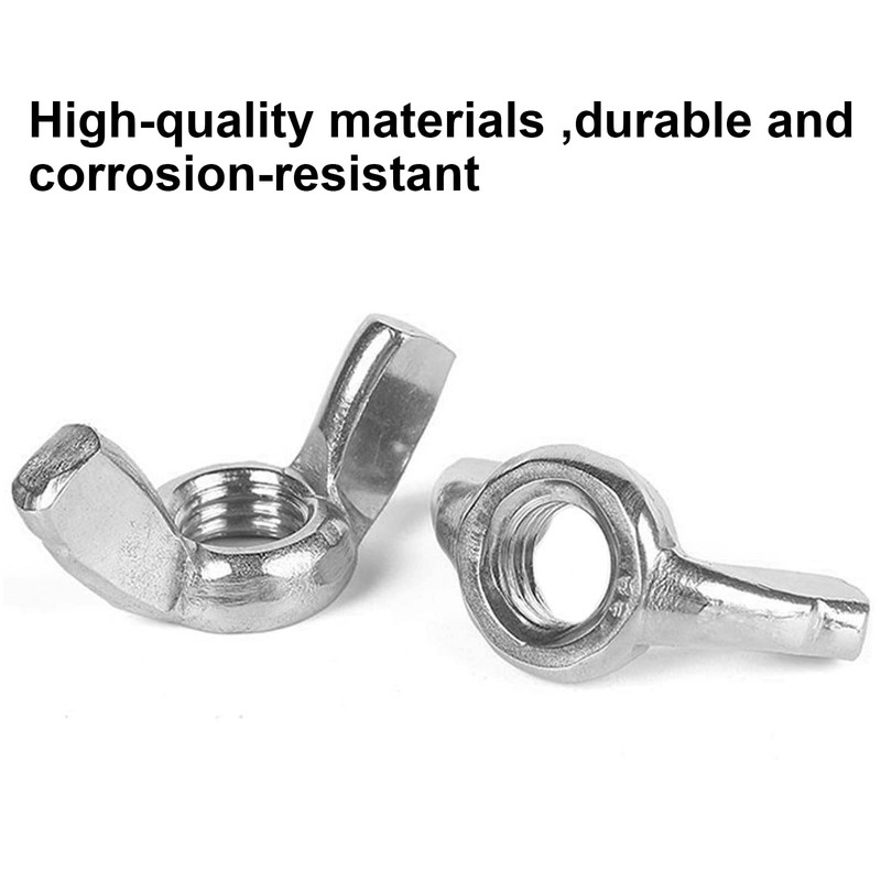 Disnace Pack of 25 Wing Nuts Stainless Steel Wing Nut