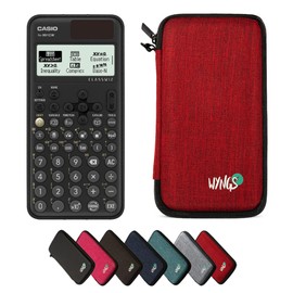 Casio fx-991CW ClassWiz with WYNGS Protective Case Red - Scientific Calculator - Basic Package