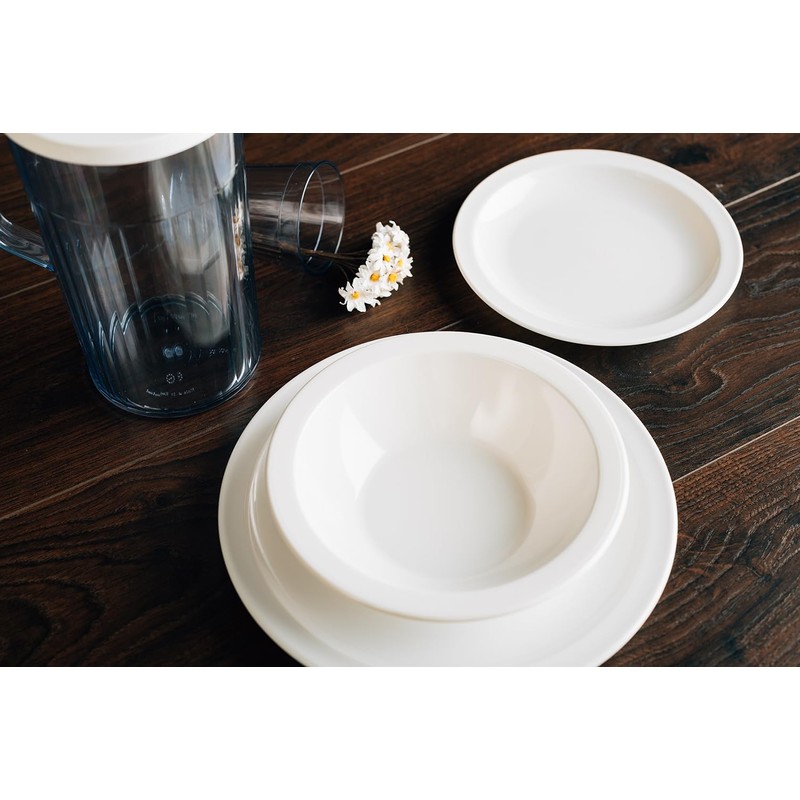 Harfield Antibacterial Blue Rimmed Bowls 17.3cm (Pack of 2) HQ