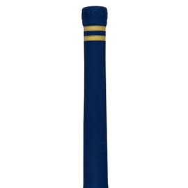 Gunn & Moore GM Cricket Bat Grip | Pro-Lite Brava | Premium Rubber | Suitable for Virtually All Bats | Full Size - 12 Inches | 1 Grip | White, Blue & Gold