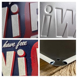 Nostalgic-Art Retro Hanging Sign Free Wi-Fi – Gift Idea for Fans of Nostalgia, 10 x 20 cm, Vintage Design for Decoration