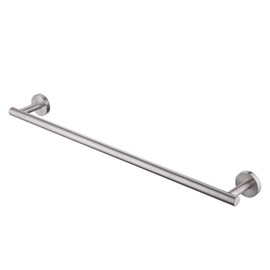 SEIDO Heavy Duty Commercial Grade-304 Stainless Steel 600mm/23.6-inch Total Length Bathroom Towel Bar, Large Hanging Space 550mm/21.7-inch Single Towel Rod, Full Brushed Finish