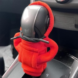 Unifizz Car Shift Gear Cover, Fashionable Sweater Hoodie Auto Knob CoverUniversal Fit Automotive Knob Protector, Car Interior Decor Accessories