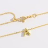 Z ZACHÉ Gold Initial Necklace Tiny Bubble A Initial Necklace
