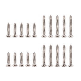 Banworks Imperial Guitar Humbucker Pickup Frame Mounting Screws Set Flat Head Countersunk Pickup Ring Mounting Screws Kit for Gibson Les Paul SG 10pcs Long + 10pcs Short Screws JT/SYQLS-03 Nickel