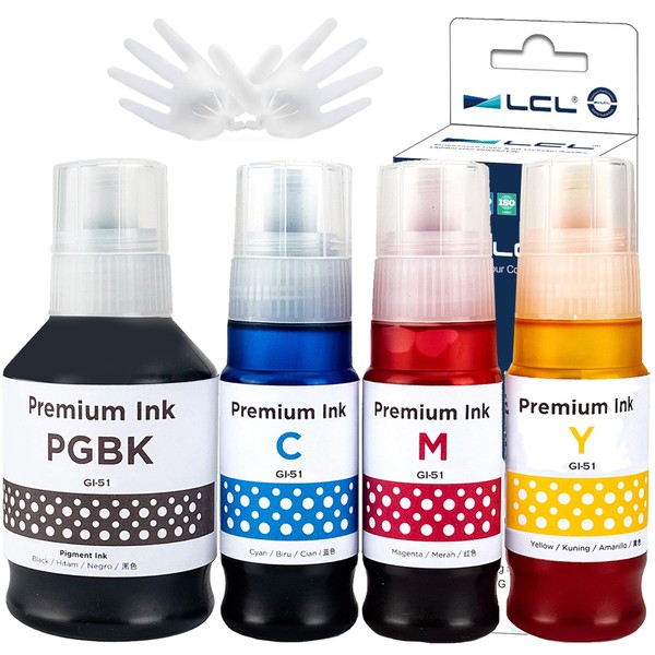 LCL Compatible Ink Cartridge GI-51 GI-51PGBK GI-51BK GI-51C GI-51M GI-51Y