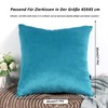 CALIYO Plain Velvet Cushion Covers, Decorative Cushions for Sofa /