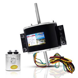 AZ4U 3315332.005 Fan Motor Replacement for Genteq F48AF70A61 Fan Motor for Dometic Brisk Air II Penguin B57915 B59516 B59146 B59186 B59196 1/5HP 3-Speed Air Conditioner Broad Ocean Roof