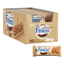 FITNESS Cappuccino Barrette Cereali Integrali gusto Cappuccino, 24 Barrette da 23,5g (564g)