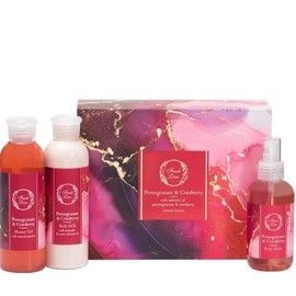 Fresh Line Xmas Set Pomegranate & Cranberry Shower Gel, 200ml & Body Milk, 200ml & Body Water, 150ml