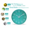 Modern Simple Wall Clock Indoor Non-Ticking Silent Sweep Movement Wall