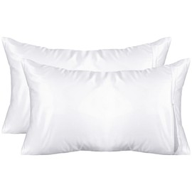 Cotton Pillow Protectors with Zipper Standard Size, 100% Protection Pillow Covers Set, Soft Breathable Pillowcases, Extend Pillow Life with Pillow Encasement for Home Hotel Bedding Set 2 Pack