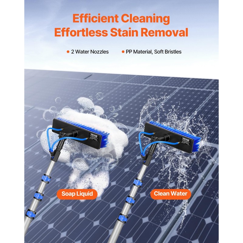 VEVOR Water Fed Pole Kit, 20FT Solar Panel Cleaning Pole