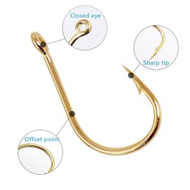 Dyxssm Small Fishing Hooks for Freshwater, 1000pcs 600pcs 400pcs Trout Fish Hook Set, 10 Sizes #2-#20 (400pcs (#2-#20), Gold)