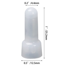 Nylon Wire Crimp Cap,12/10 AWG closed end crimp terminal connectors used on wiring projects,Pack of 100