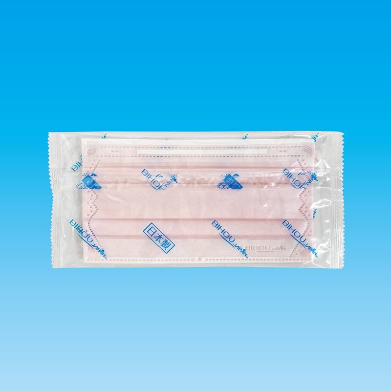 Biho Mask, Made in Japan, Disposable Non-Woven Mask, No Ear