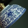 XMFMING Ceramic Pendant Light, Chinese Blue and White Porcelain Pendant