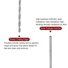 sourcing map 4pcs Solid Carbide Drill Bits 0.5mm C3/K10 Tungsten
