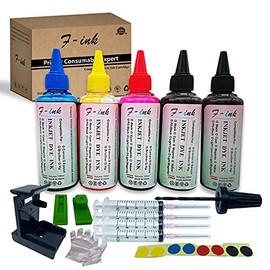 F-ink 5 Bottles Ink and Ink Refill Kits Compatible for Canon Ink Cartridges 245 246 243 244 210 211 PG-245XL CL-246XL PG-243 CL-244 PG-210XL CL-211XL - Ink Tools for Reuse The Cartridge