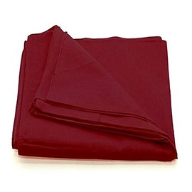 Solid 100% Cotton Unisex Bandana - 12 Pack (Burgundy)