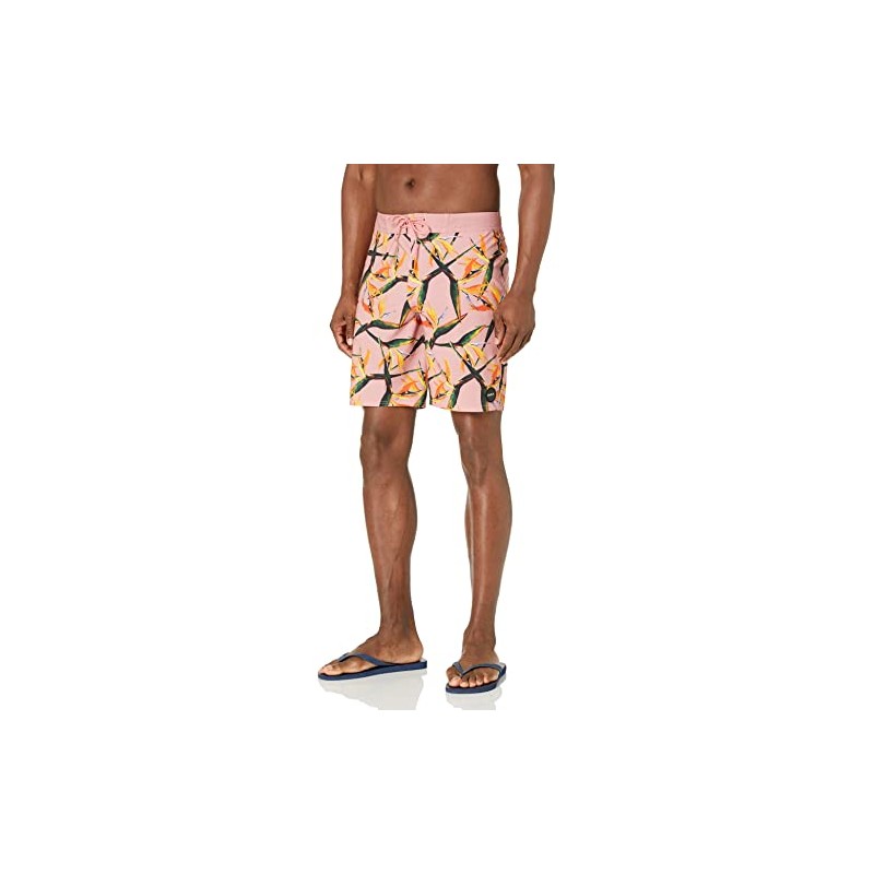 RVCA Men's Va Trunk Shorts, flamingo