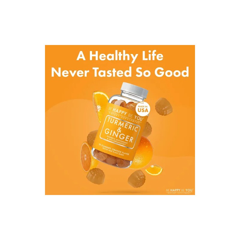 Be Happy Be You Gomitas Jengibre Curcuma Veganas 90u