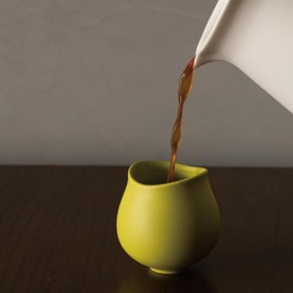 palatti Mobius Porcelain Coffee Cups, Set of 3, in S, M, L Sizes, 3oz(90ml), 5oz(150ml), 10oz(300ml), Perfect for Espresso, Pour Over, Latte Art, Cappuccino and Flat White (Matte Avocado)