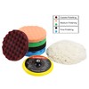 CASOMAN 7-Inch Buffing and Polishing Pad Kit, 7 Pieces 7"