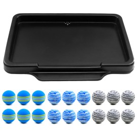 Golf Ball Tray with 18 Foam Golf Balls - Excellent Durability and Stability for Indoor and Outdoor Training - Compatible with All Hitting Mats