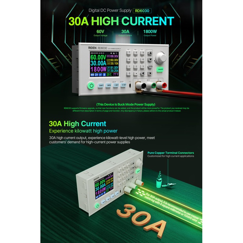 RD RD6030W 60V 30A DC DC Voltage Current Step-Down Stabilized