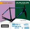DualColorStampe B0168 (BLU 53) Universal Protection Bike Frame Sticker Set