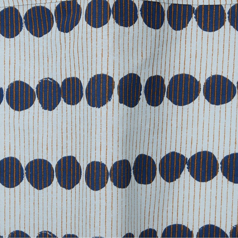 JAJU [JAJU] Drawing Dot Cotton Apron_90_Blue